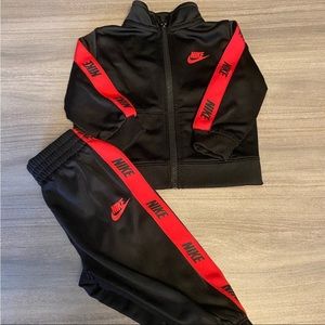 Nike Baby Track Suit Red/Black  - Sz 6 M